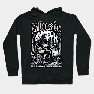 Music Skeleton Playing Guitar Hoodie